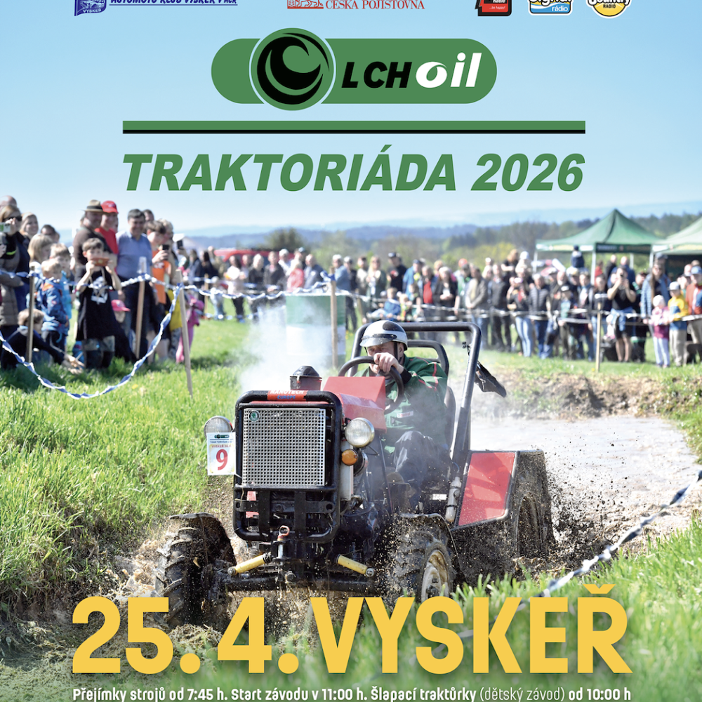 LCH Oil TRAKTORIÁDA 2026 se nezadržitelně blíží!